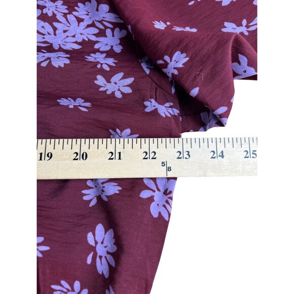 Madewell Womens Plus V-Neck Button-Front Shirt Floral Long Sleeve XXL - Picture 6 of 14